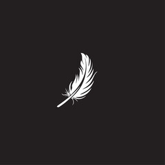 Feather in cartoon, doodle style . Image for t-shirt, web, mobile apps and ui. Isolated 2d vector illustration in logo, icon, sketch style, Eps 10, black and white. AI Generative