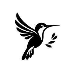 Hummingbird Bird Simple and Clean Logo Icon 