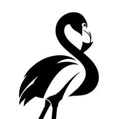  Flamingo Bird Simple and Clean Logo Icon 