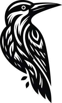 recommend clip art: woodpecker bird, animal silhouette in ethnic tribal tattoo,
                    
                    