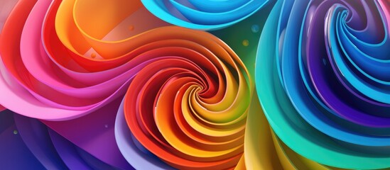 Colorful Spirals Background for Festive Occasions