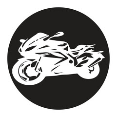 motorbike sport icon symbol illustration