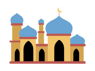Frame Background with Islamic Mosque