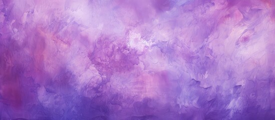 An artistic closeup of a violet and pink sky with cumulus clouds resembling petals, creating a...
