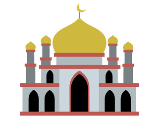 Islamic Mosque Frame Background Illustration