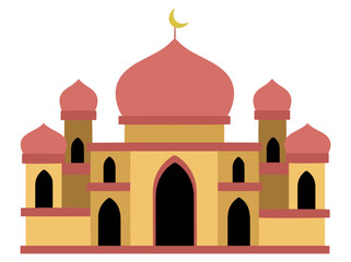 Islamic Mosque for Idul Fitri Background