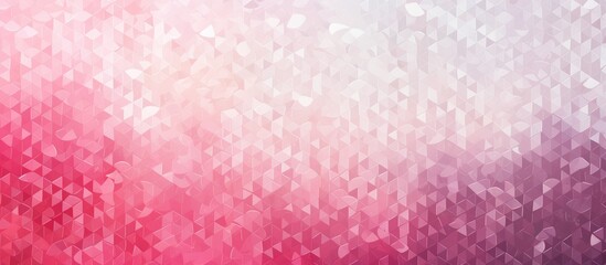 Fototapeta premium Abstract pink gradient texture with white granite tiles on a background of love and art mosaic.