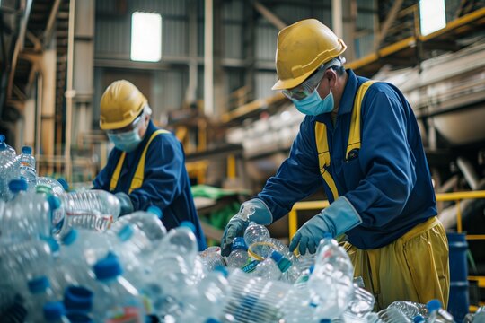 Recycling Teamwork in Action at a facility