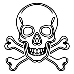 Fototapeta premium skull and crossbone