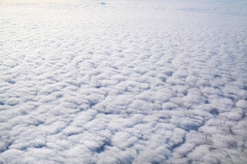 White clouds view from above