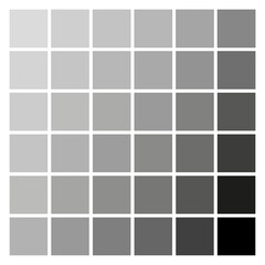 Shades of Gray Scale Color Palette. EPS 10.