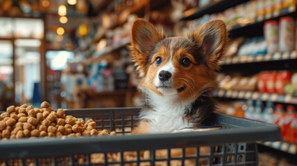 pet friendly stores with your pets you can take the dogs while you shop - obrazy, fototapety, plakaty