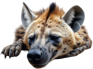 Colored-pencil sketch of a hyena.