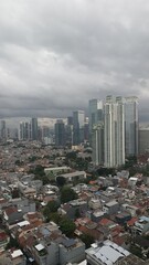 Jakarta, Indonesia – March 8, 2024: A cityscape view of Indonesia capital city Jakarta