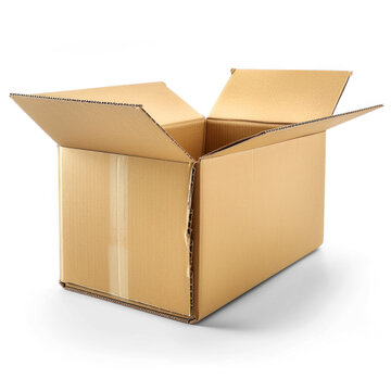 a cardboard box on transparency background PNG
