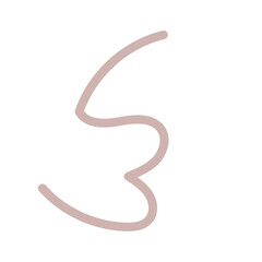 Colourful Squiggly Vector Line