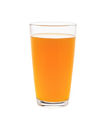 Full glass of orange juice transparent png