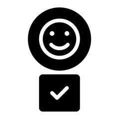 feedback emoji glyph icon