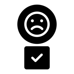 feedback emoji glyph icon