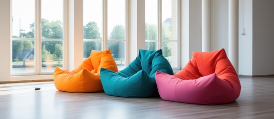 New colorful beanbag chair with adjustable features for indoor or outdoor use