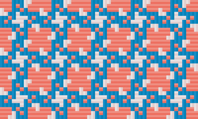 Seamless traditional woven pattern called Anyaman
