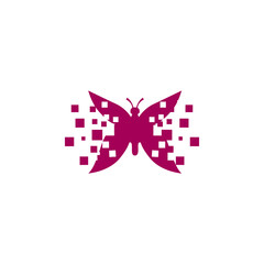butterfly logo design and beauty