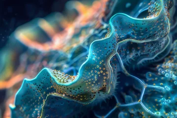 Fotobehang High resolution microscopic images of corals. Shows complex textures © wpw