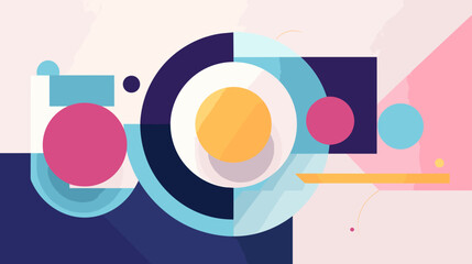 Flat vector illustration of a geometric pattern.
