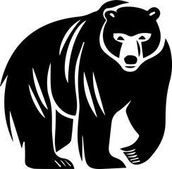 Naklejka premium Bear Black Bear Clipart illustration