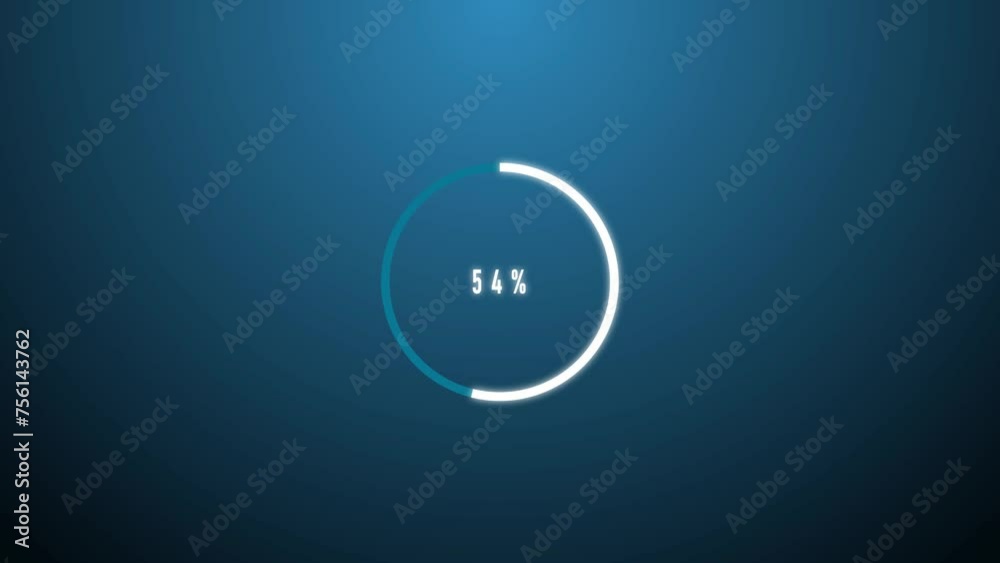 Wall mural Abstract new fast loading bar icon animation.