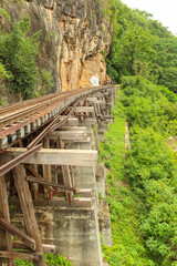 Tham Krasae railway landmark of Kanchanaburi
