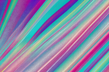 Holographic Gradient Stripes Background. Pastel Rainbow Shiny Lines Texture