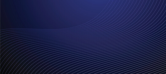 Blue abstract line background banner vector image design