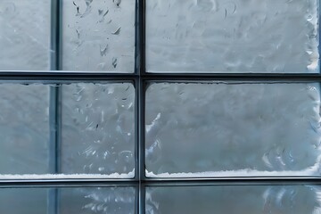 Ice on a window background Generative AI