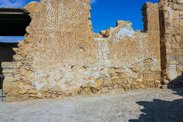 Travel to Israel. Massada fortress. Ancient ruins.	
