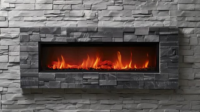 The top of the electric fireplace featuring a slim and modern design with a builtin timer and easytouse settings for customization.