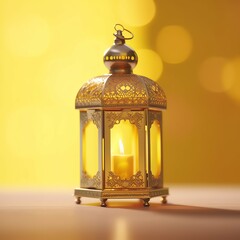 Eid mubarak and ramadan kareem greetings with islamic lantern and mosque. Eid al fitr background