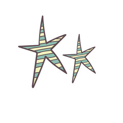 Obraz premium Stars Doodle