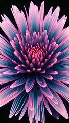 Obraz premium Flower background with glowing lines
