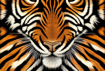 Tiger skin pattern. Abstract tiger skin texture background. Vector illustration.