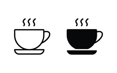 Cup of coffee icon set vector illustration