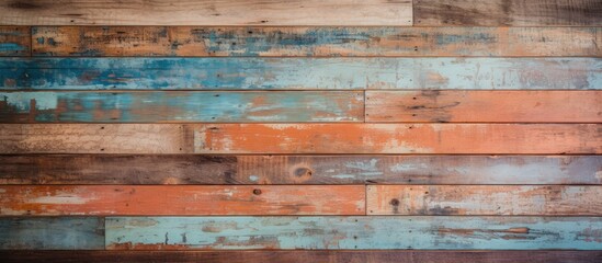 A detailed shot of a vibrant hardwood wall with intricate brickwork patterns, showcasing the beauty of wood stain on the rectangular building material