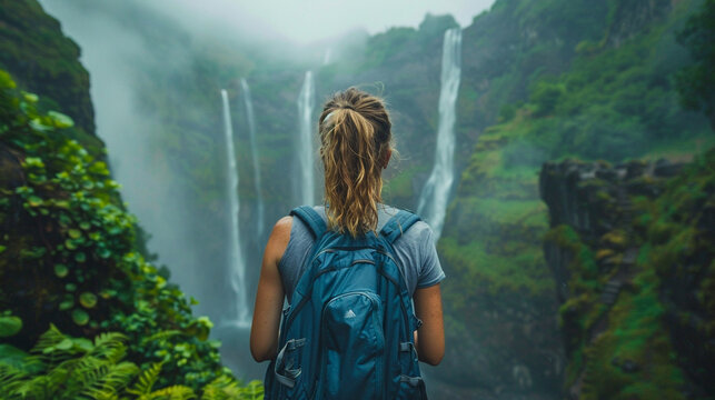Backpacking through a valley of rainbow mist waterfalls offering sights as diverse as the local cuisine and providing endless photography opportunities