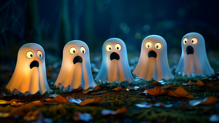 Cute Halloween ghosts