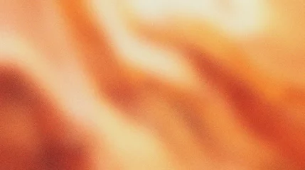 Tuinposter Burnt orange, Terracotta, Cream, gradient background with grain and noise texture © fledermausstudio