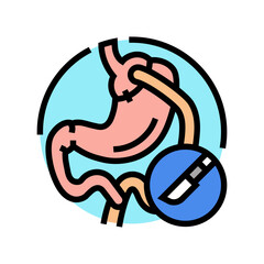gastric bypass surgery color icon vector. gastric bypass surgery sign. isolated symbol illustration