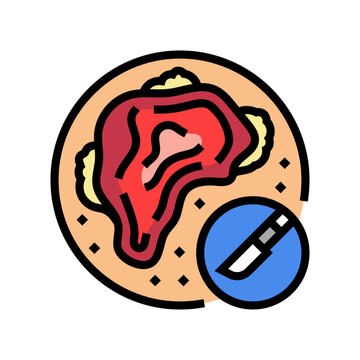debridement surgery color icon vector. debridement surgery sign. isolated symbol illustration