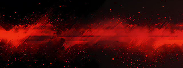 abstract grunge vector design with red halftone texture on a black background