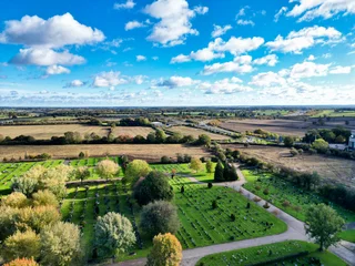 Foto auf Leinwand Aerial View of Countryside Landscape Near Hemel Hempstead City of England UK © Altaf Shah