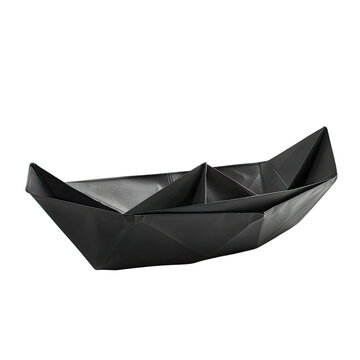 recommend clip art: Black paper boat on isolated on transparent background